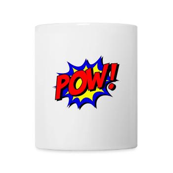 POW cartoon character speech bubble image # - Mug - white - Front