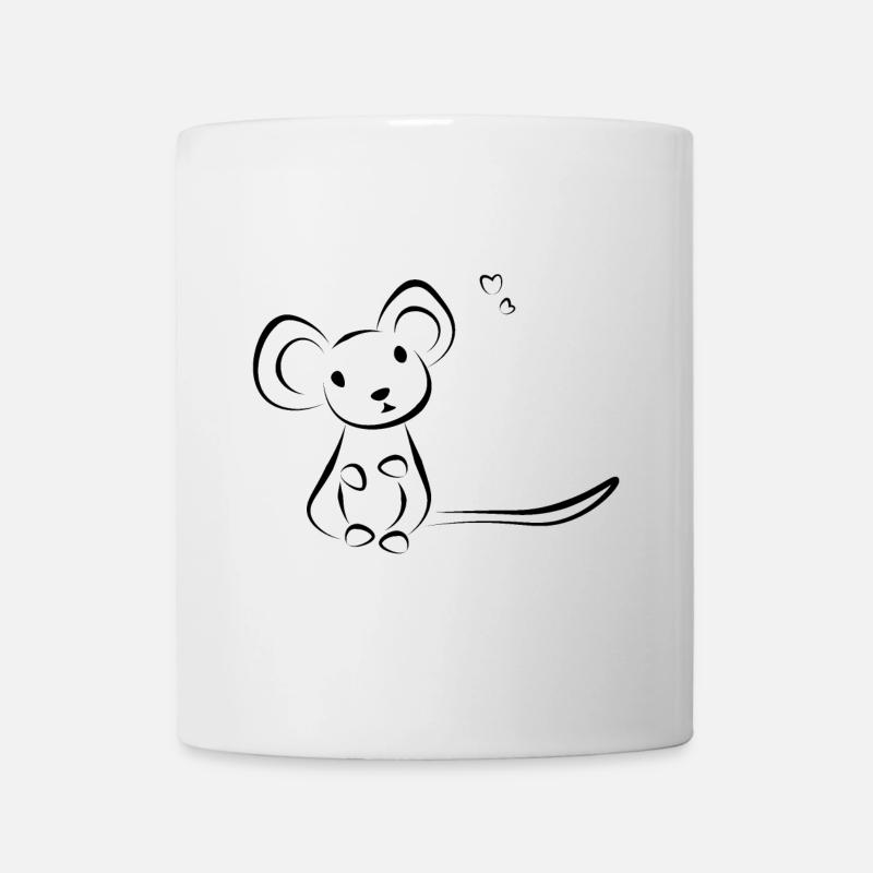 Maus Haustier - Doeslief - Tasse - Weiß