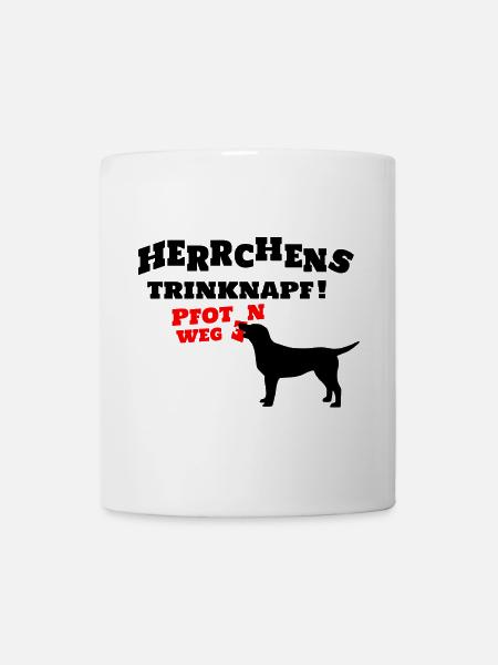 Herrchens Trinknapf ! - Tasse - Weiß