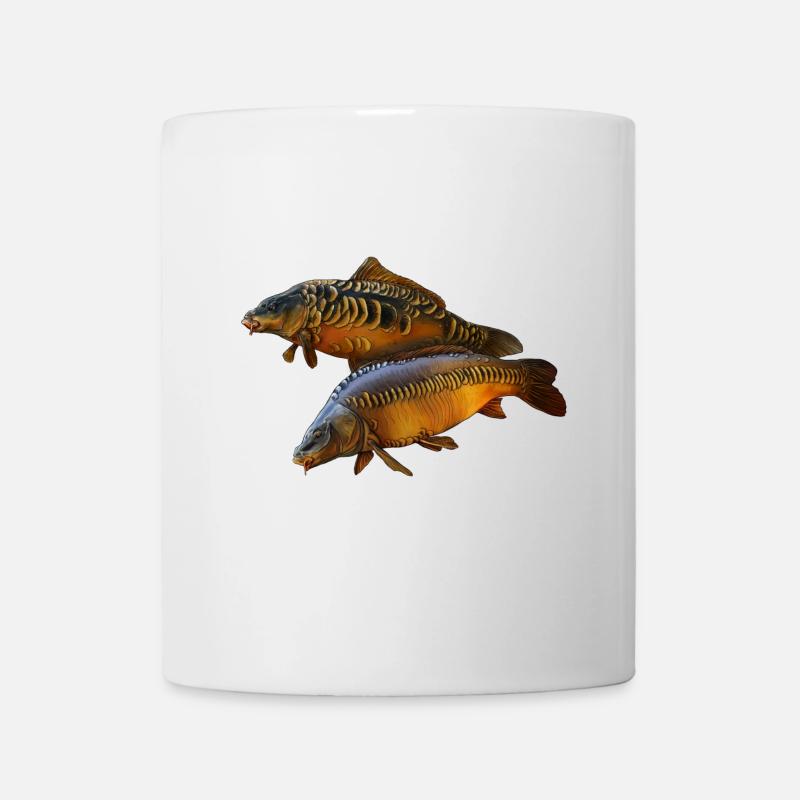 Karpfenduo - Tasse - Weiß