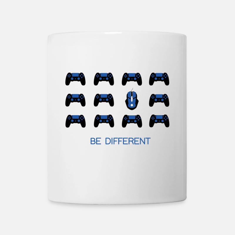 BLAU SCHWARZ - BE DIFFERENT - Tasse - Weiß