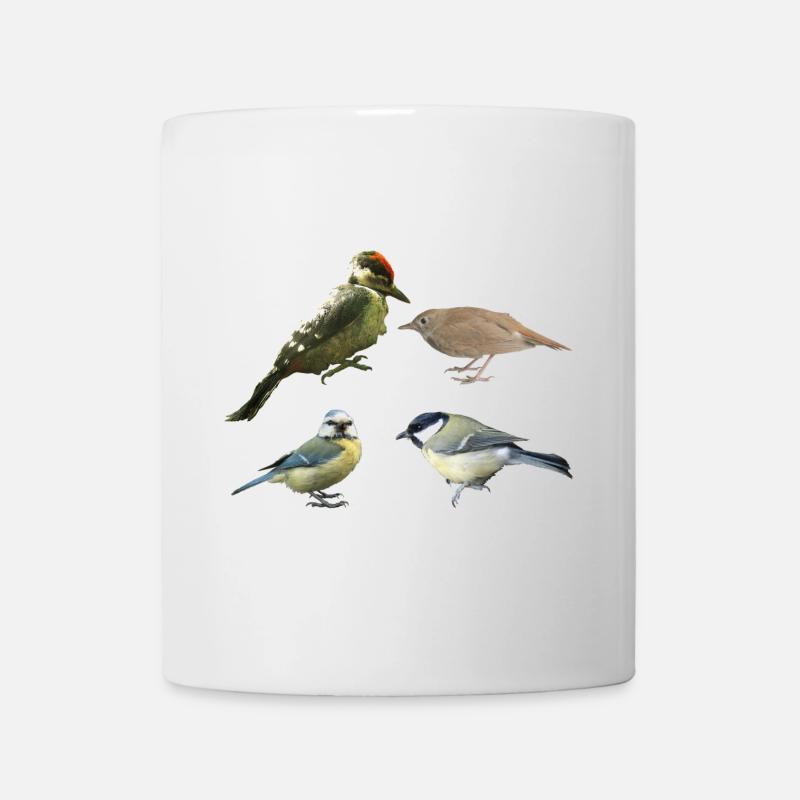 Singvögel - Tasse - Weiß