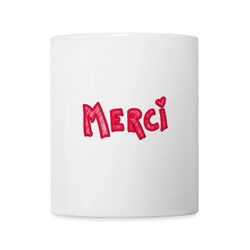 Thank you Gratitude red heart - Mug - white - Front