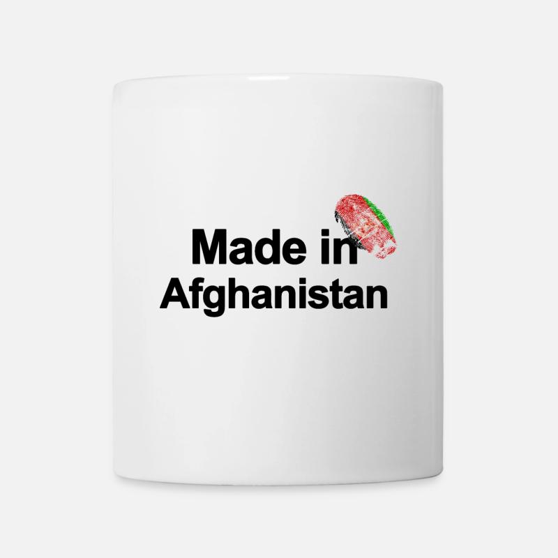 Fingerprint Made in Afghanistan poster - Mug - white