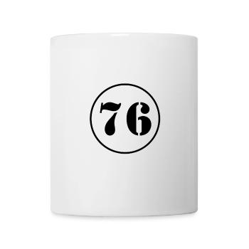 NUMBER 76 seventy six birthday gift - Mug - white - Front
