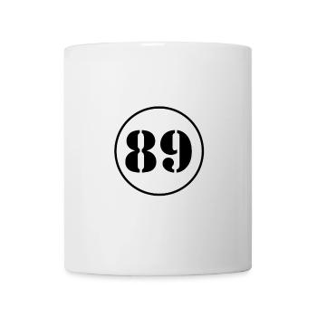 NUMMER 89 Neunundachtzig Geburtstag Geschenk - Tasse - Weiß - Vorne