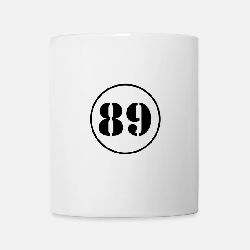 NUMMER 89 Neunundachtzig Geburtstag Geschenk - Tasse - Weiß