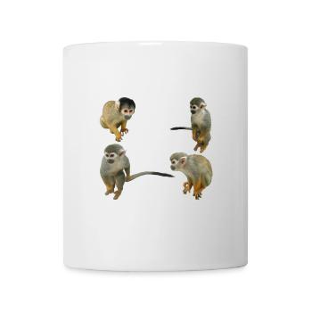 Affen - Tasse - Weiß - Vorne
