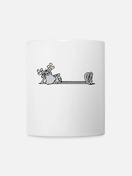 Fauler Elch - Tasse - Weiß