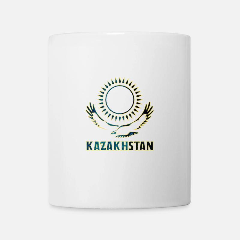 Kasachstan Steppenadler Geschenk - Tasse - Weiß