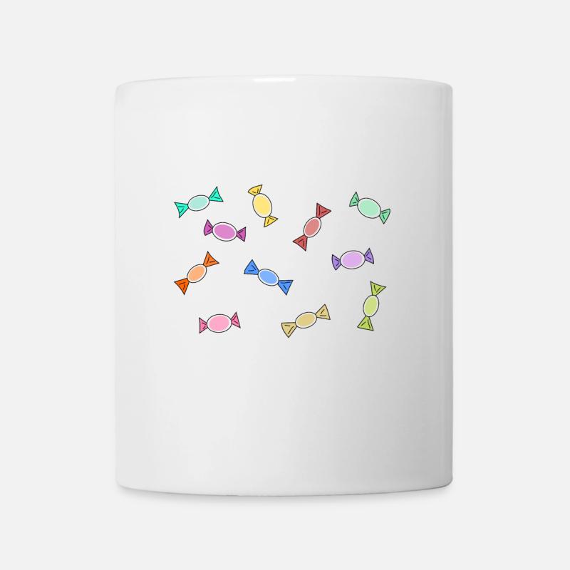Bonbons - Tasse - Weiß