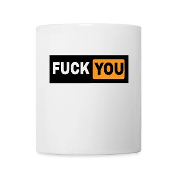 Fuck You dans la conception de - Mug blanc - blanc - Devant