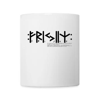 Friese(n) "Frijiiz" germ. Stamm, Text & Info - Tasse - Weiß - Vorne