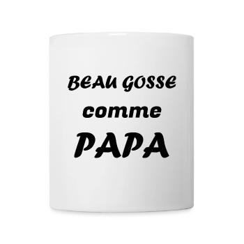Beau Gosse comme Papa - Mug blanc - blanc - Devant