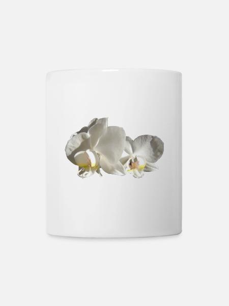 Orchidée blanche - Mug blanc - blanc