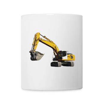 Bagger - Tasse - Weiß - Vorne