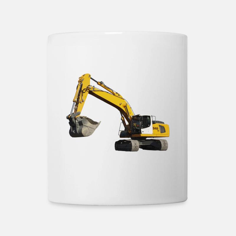 Excavatrice - Mug blanc - blanc