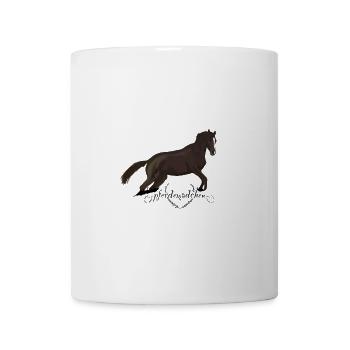 Fille cheval - Mug blanc - blanc - Devant