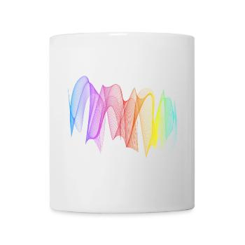 Abstract Lines Design 07 - Mug - white - Front