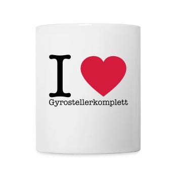 I Love Gyrosteller komplett - Tasse - Weiß - Vorne
