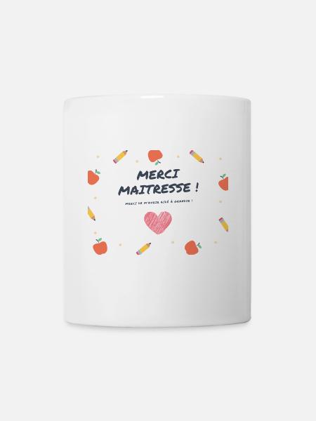 Cadeau Maitresse d'école I Confinement I Cadeau fi - Mug blanc - blanc