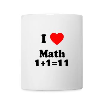 Mathe Liebe Symbol Stilvolles Design - Tasse - Weiß - Vorne