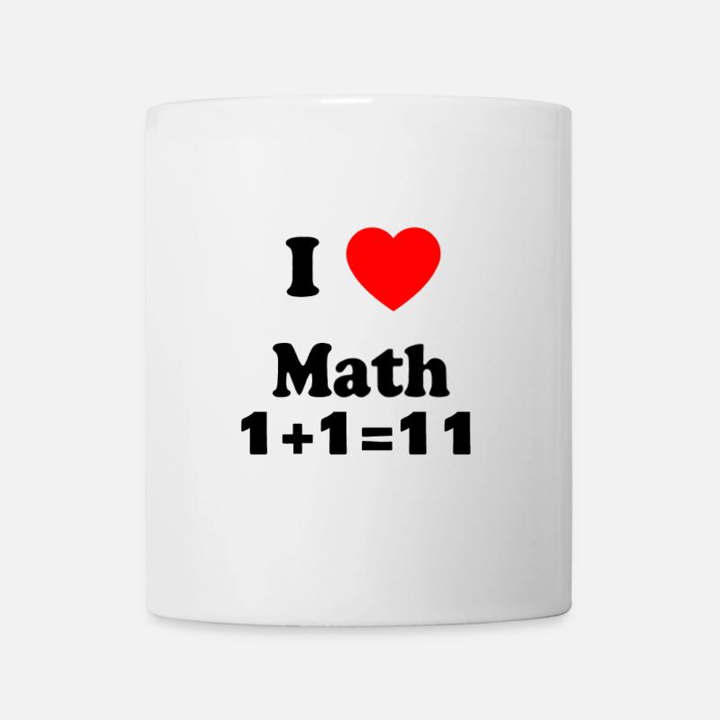 Math Love Symbole Design élégant - Mug blanc - blanc