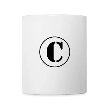 C letter alphabet last name first name gift - Mug - white - Front