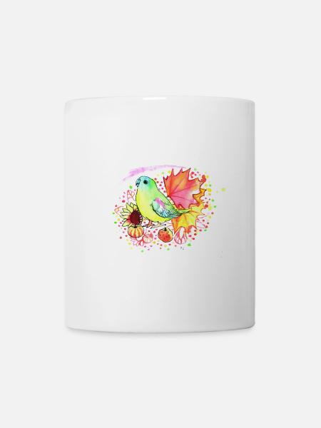 Green parrot - Mug - white