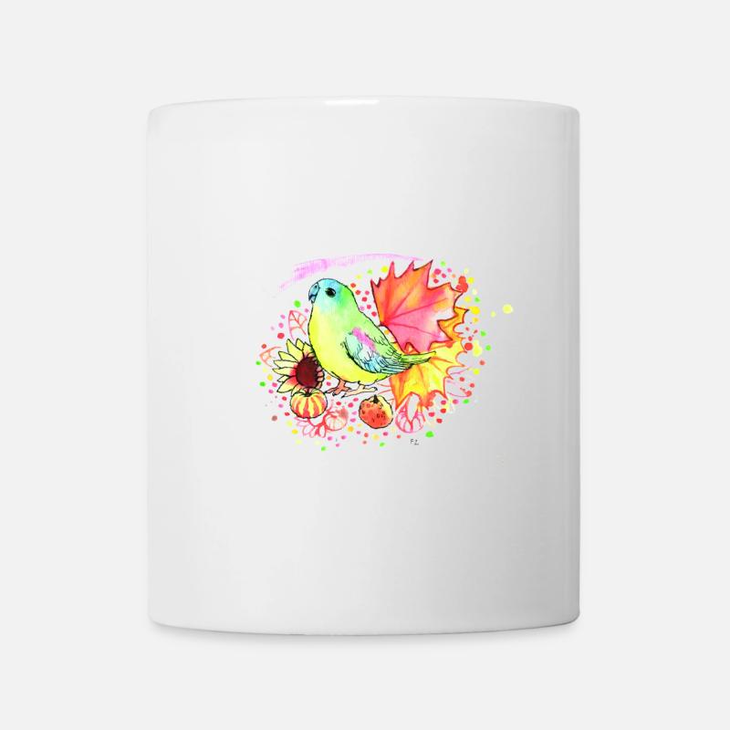 Perroquet vert - Mug blanc - blanc