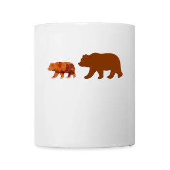 Ours marchant - Mug blanc - blanc - Devant