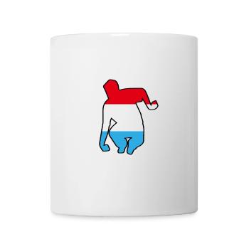 Ombre joueur luxembourg - Tasse - Weiß - Vorne