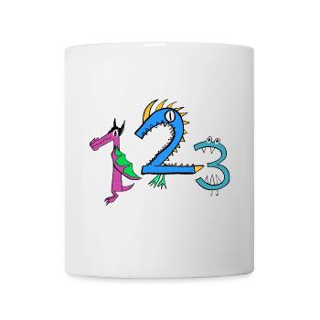 In die erste Klasse mit den coolen Monster Zahlen! - Tasse - Weiß - Vorne