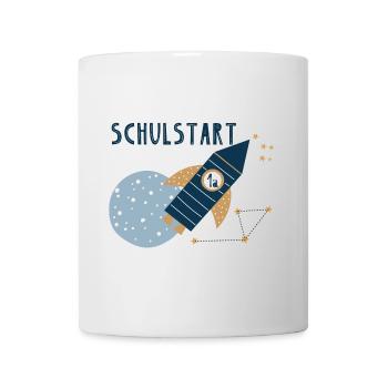 Schulstart Rakete 1a - Tasse - Weiß - Vorne