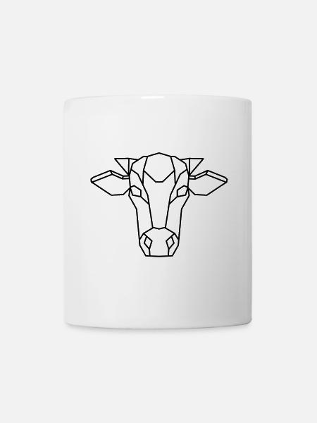 Vache géométrique - Mug blanc - blanc