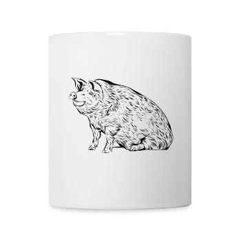 Porcs porcs - Mug blanc - blanc - Devant