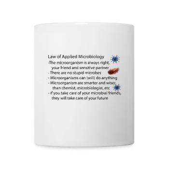 law of applied microbiology - Tasse - Weiß - Vorne
