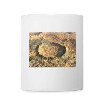 Crater landscape, impact crater, crater - Mug - white - Front