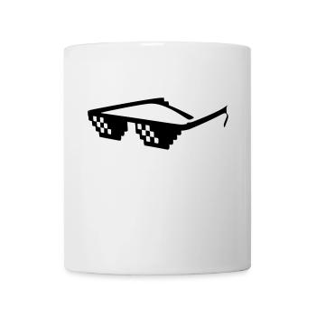 Lunettes de soleil - Mug blanc - blanc - Devant