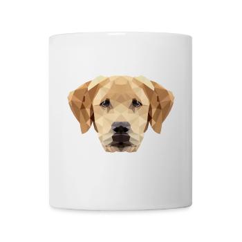 Hund Labrador Polygon - Tasse - Weiß - Vorne