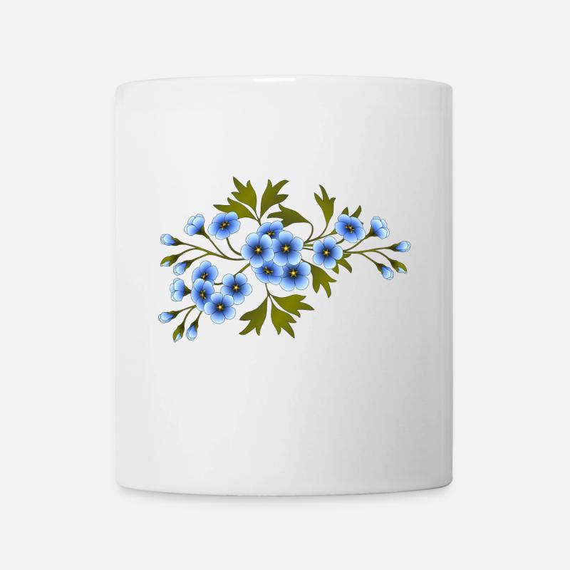 Fleurs - Mug blanc - blanc