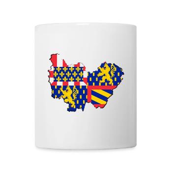 Bourgogne Franche Comté - Tasse - Weiß - Vorne