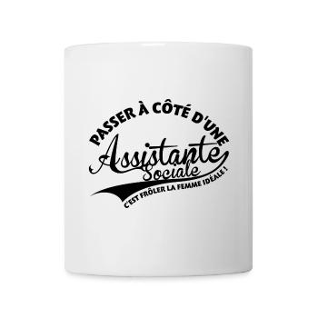 Assistante Sociale Femme Idéale - Mug blanc - blanc - Devant