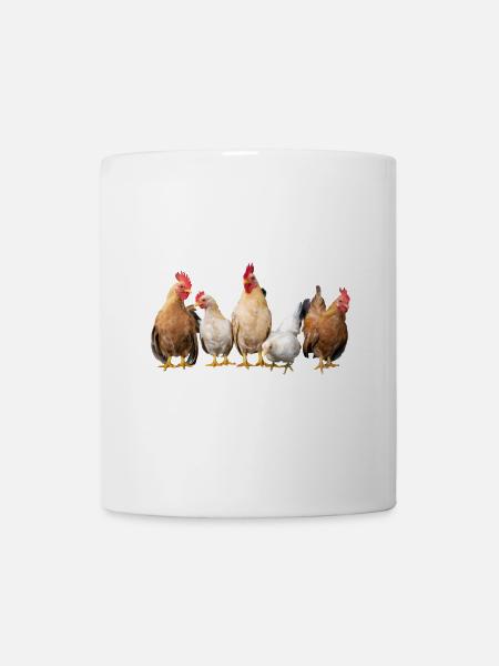 chicken rooster - Mug - white