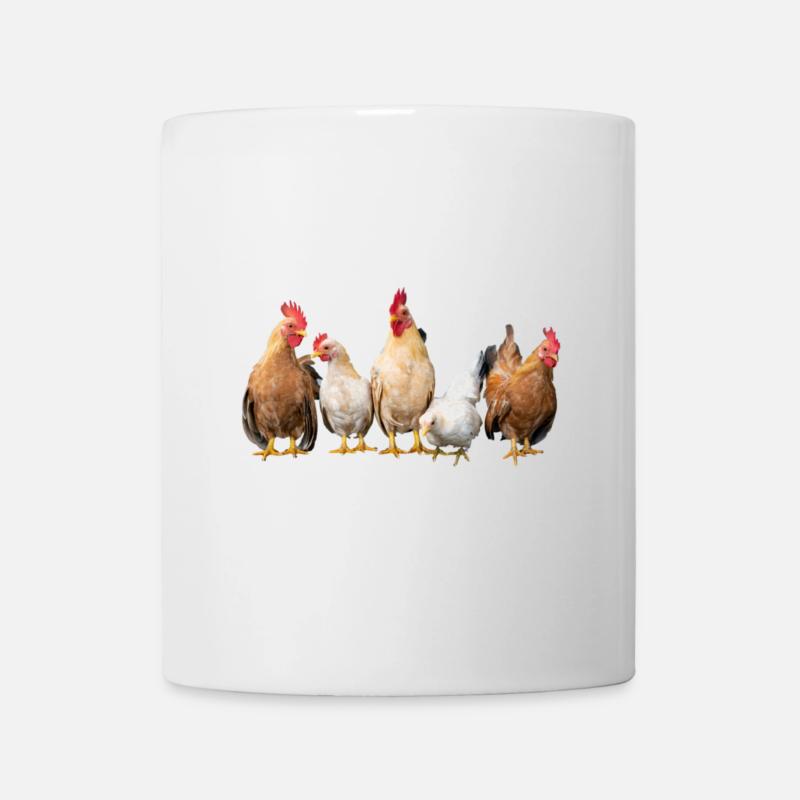 chicken rooster - Mug - white
