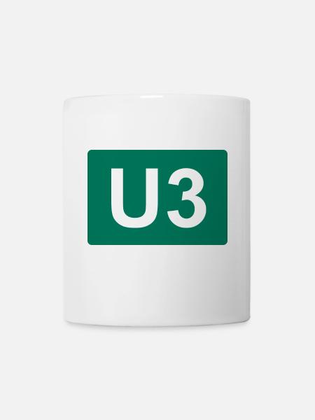 Berlin subway U3 - Mug - white