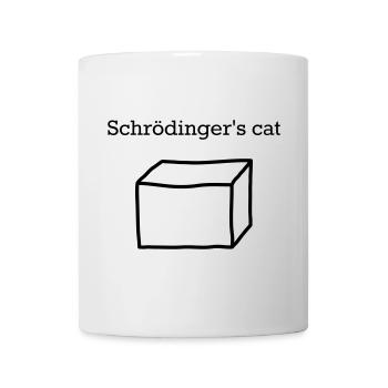Schrödingers Katze – Lustiges Quantenphysik Nerd - Tasse - Weiß - Vorne