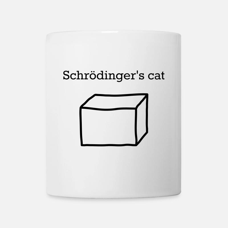 Schrödingers Katze – Lustiges Quantenphysik Nerd - Tasse - Weiß