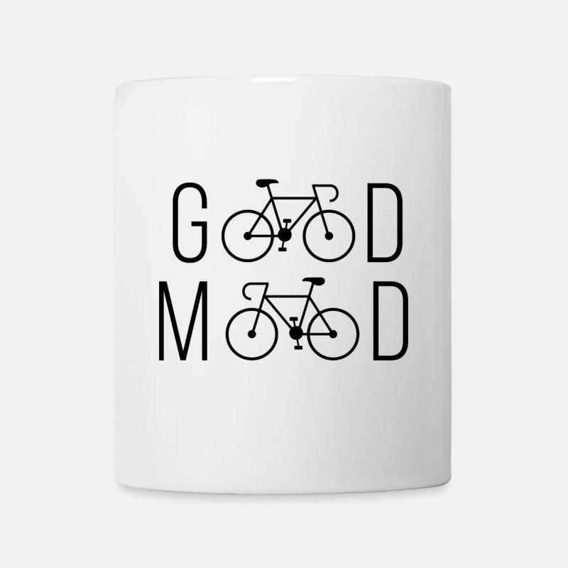 Radfahren - gute Laune - Tasse - Weiß