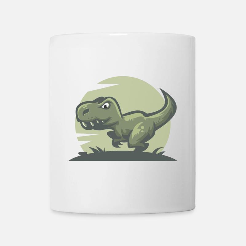 Dinosaure T-Rex - Mug blanc - blanc